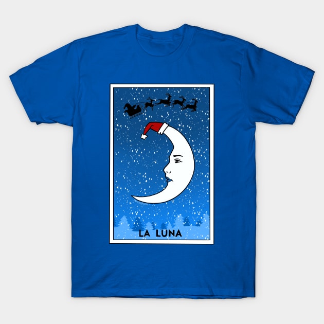 Ugly Christmas Sweater Mexican Christmas Moon T-Shirt by Francielandia